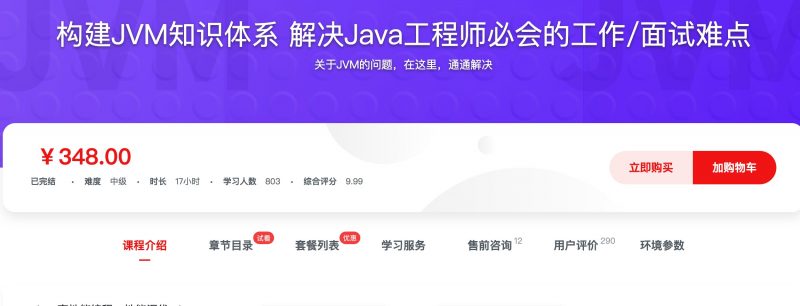 [429] 构建JVM知识体系 解决Java工程师必会的工作/面试难点风筝自习室-课程资源-网盘资源风筝自习室