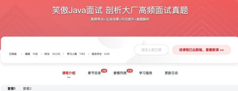 [490] 笑傲Java面试 剖析大厂高频面试真题风筝自习室-课程资源-网盘资源风筝自习室